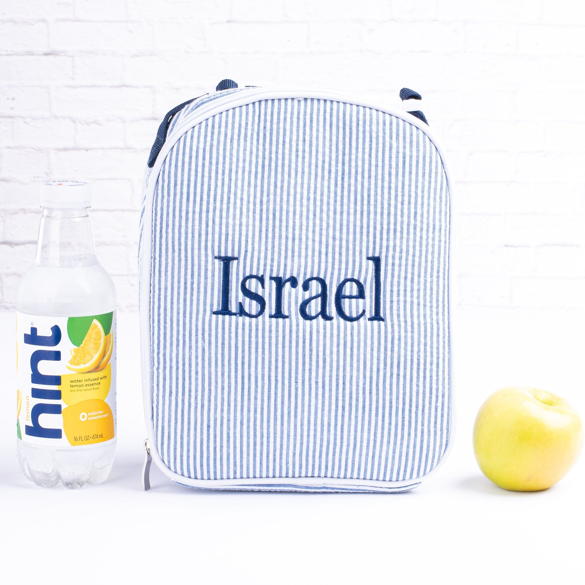 Personalized Lunch Bags for Kids, Insulated Lunch Bag, Seersucker Lunch Bag, Monogrammed Kids Lunch Bag, Lunch Box, Lunch Bag for Women