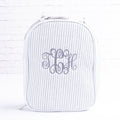 Personalized Seersucker Lunch Bag, Insulated Monogrammed Kids Lunch Box