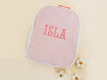 Personalized Seersucker Insulated Lunch Bag, Monogrammed Kids Lunchbox