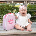 Personalized Lunch Bags for Kids, Insulated Lunch Bag, Seersucker Lunch Bag, Monogrammed Kids Lunch Bag, Lunch Box, Lunch Bag for Girls