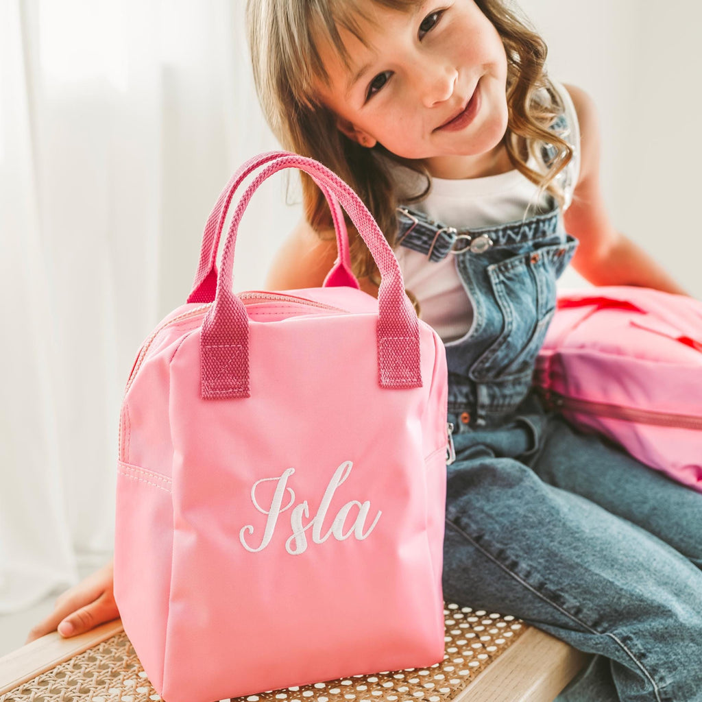Personalized Kids Lunch Box, Monogrammed Insulated Lunch Bag